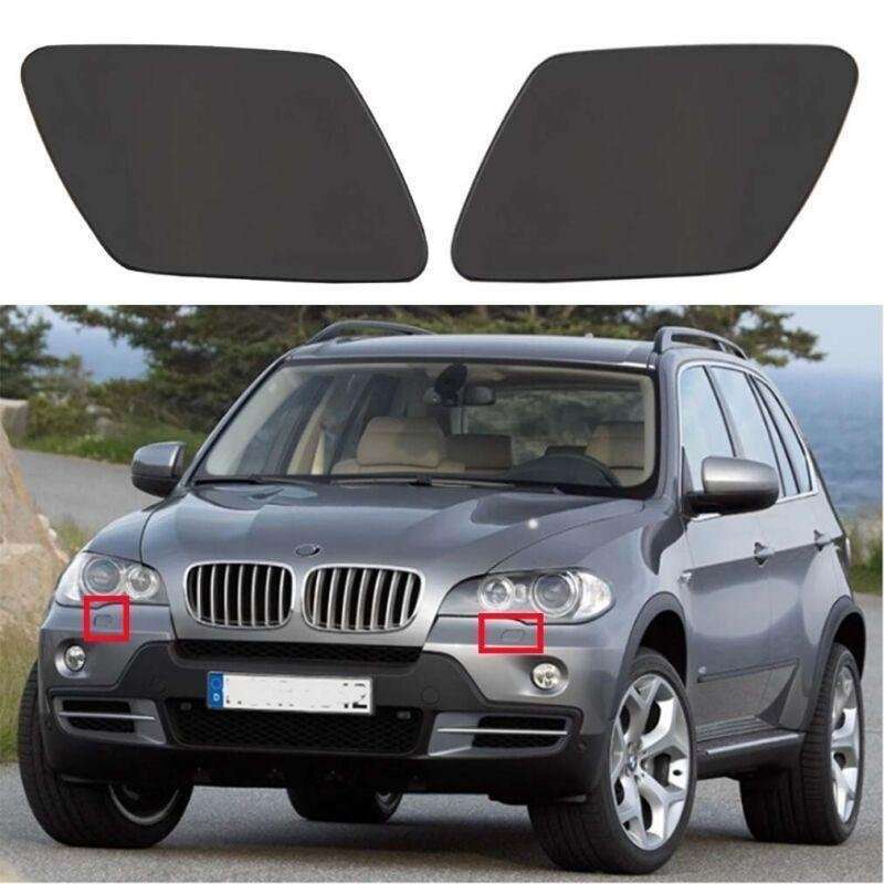 Fits For BMW X5 E70 2007-2012 1 Pair Headlight Washer Jet Nozzle Cover Spray Cap