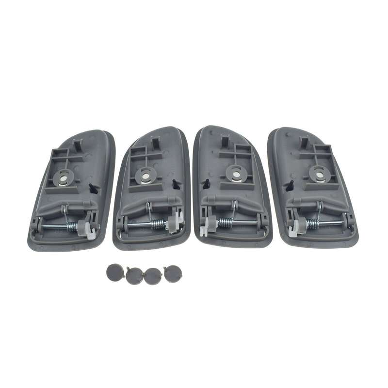 Interior Inside Door Handles Gray Set of 4 FL FR RL RR For 2003-2005 Kia Rio