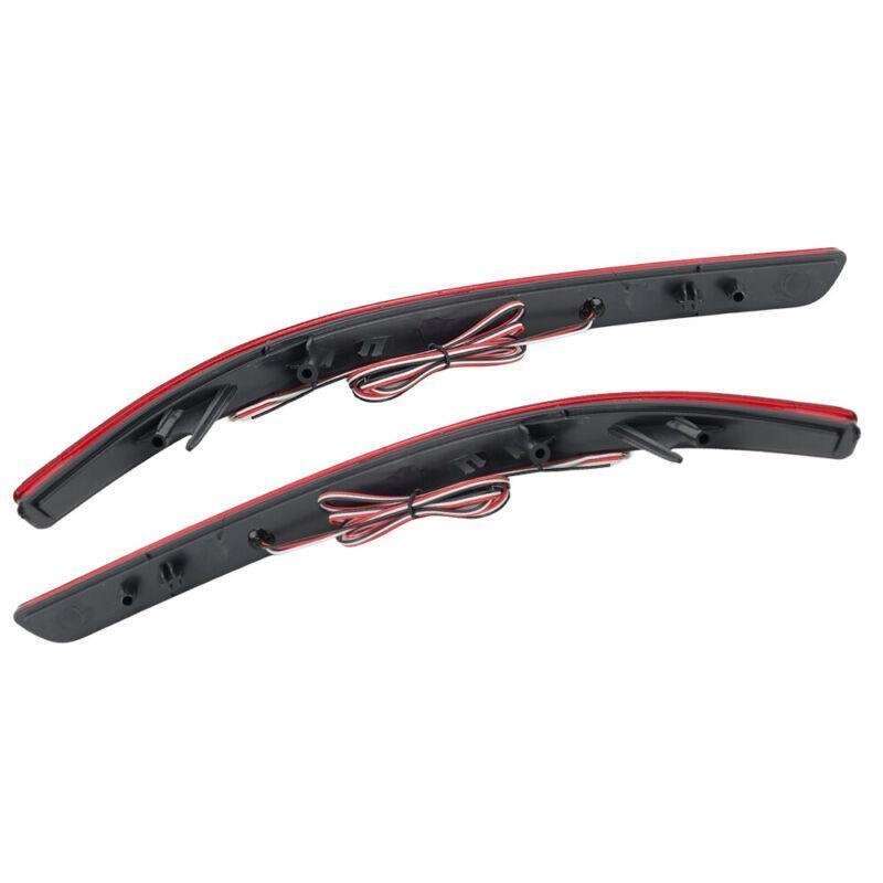 Pair LED Rear Bumper Reflector Lights For Kia K5 Optima 2011 12 2013 Brake Lamps