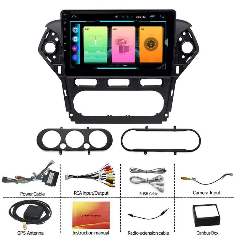 10.1" CarPlay Android Autoradio Navigationsgerte For Ford Mondeo MK4 2011-2013