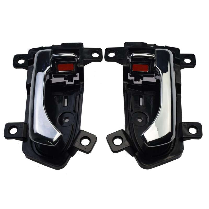 2PCS Interior Chrome Door Handles Front Left &amp; Right For Kia Sportage 2011-2016