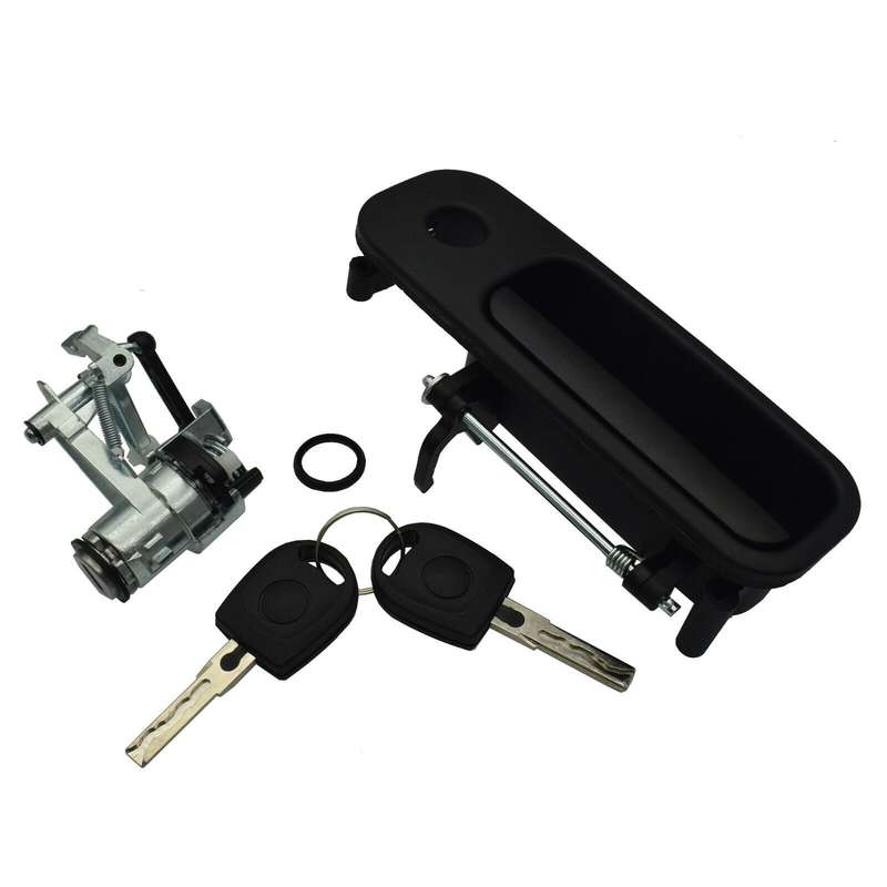 Tailgate Door Handle &amp; Boot Lock Barrel w/ 2 Keys For VW Golf Lupo Seat Arosa