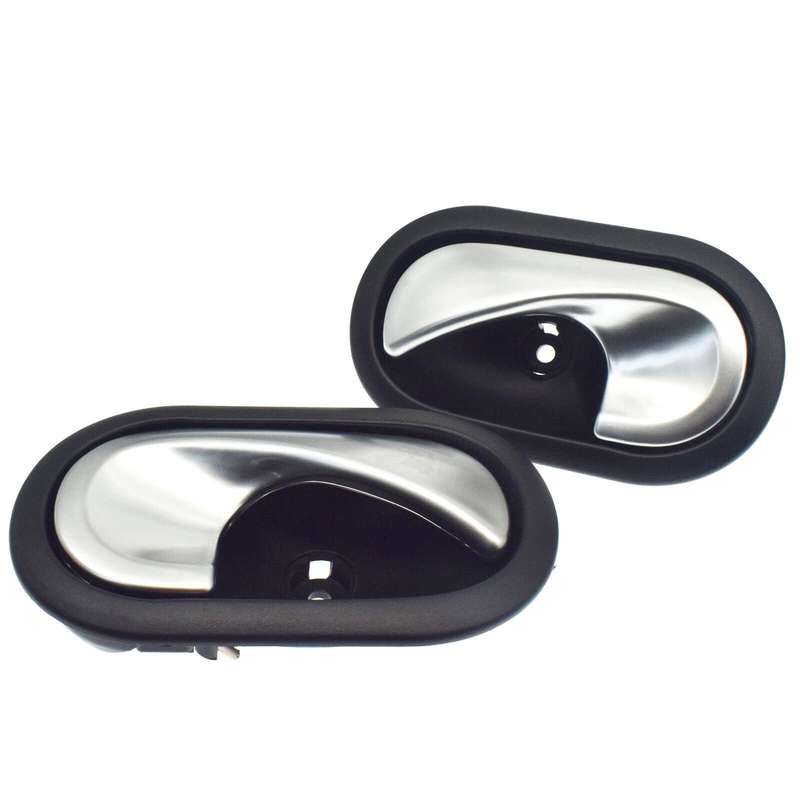 Pair Interior Door Handles Left &amp; Right Side For Renault Megane MK2 2002-2008