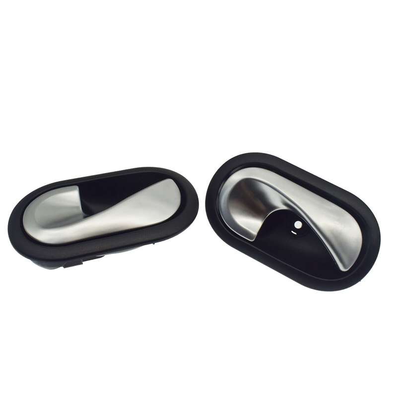 Pair Interior Door Handles Left &amp; Right Side For Renault Megane MK2 2002-2008