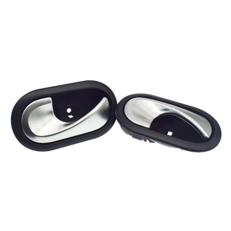 Pair Interior Door Handles Left &amp; Right Side For Renault Megane MK2 2002-2008