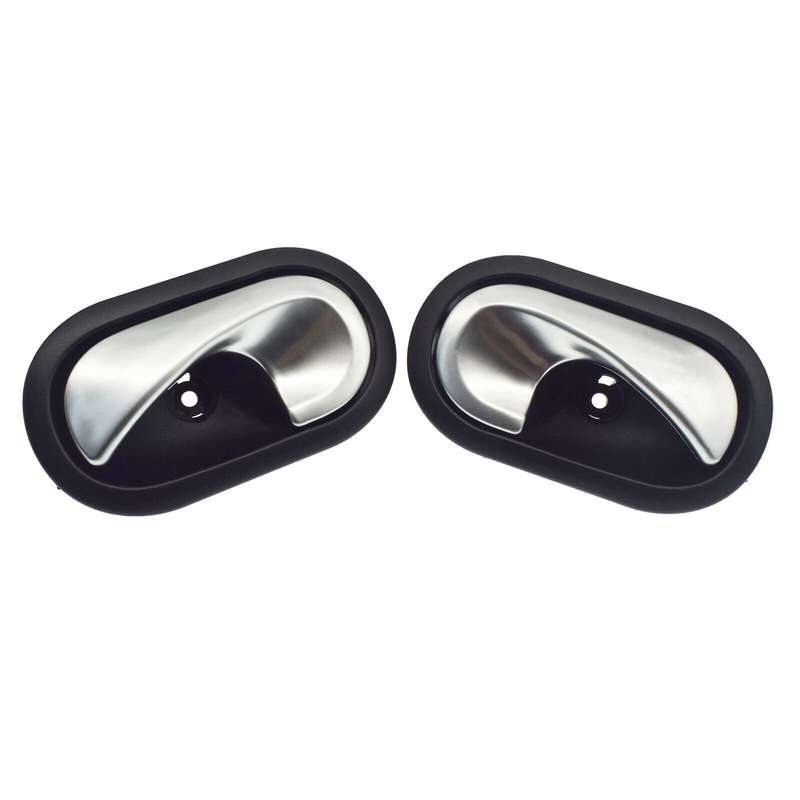 Pair Interior Door Handles Left &amp; Right Side For Renault Megane MK2 2002-2008