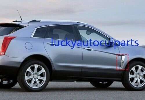 Chrome Style Front Side Door Fender Cover Trim 2PCS For Cadillac SRX 2010-2012