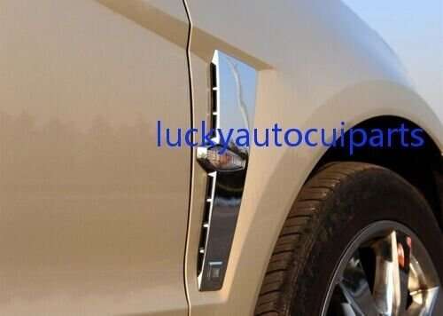Chrome Style Front Side Door Fender Cover Trim 2PCS For Cadillac SRX 2010-2012