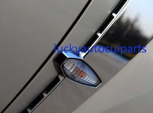 Chrome Style Front Side Door Fender Cover Trim 2PCS For Cadillac SRX 2010-2012