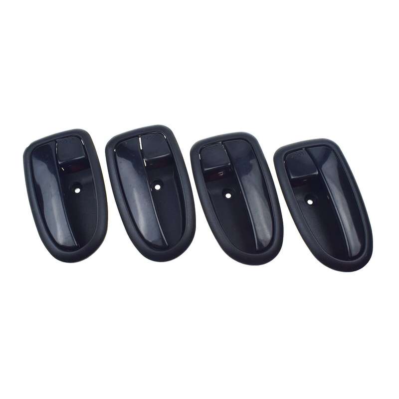 Set of 4 Interior Door Handles Black FL FR RL RR For Hyundai Matrix Lavita 01-10