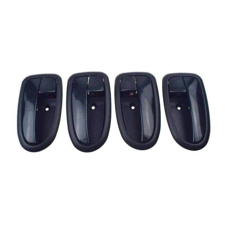 Set of 4 Interior Door Handles Black FL FR RL RR For Hyundai Matrix Lavita 01-10