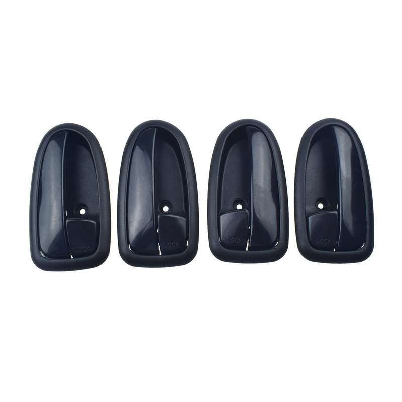 Set of 4 Interior Door Handles Black FL FR RL RR For Hyundai Matrix Lavita 01-10