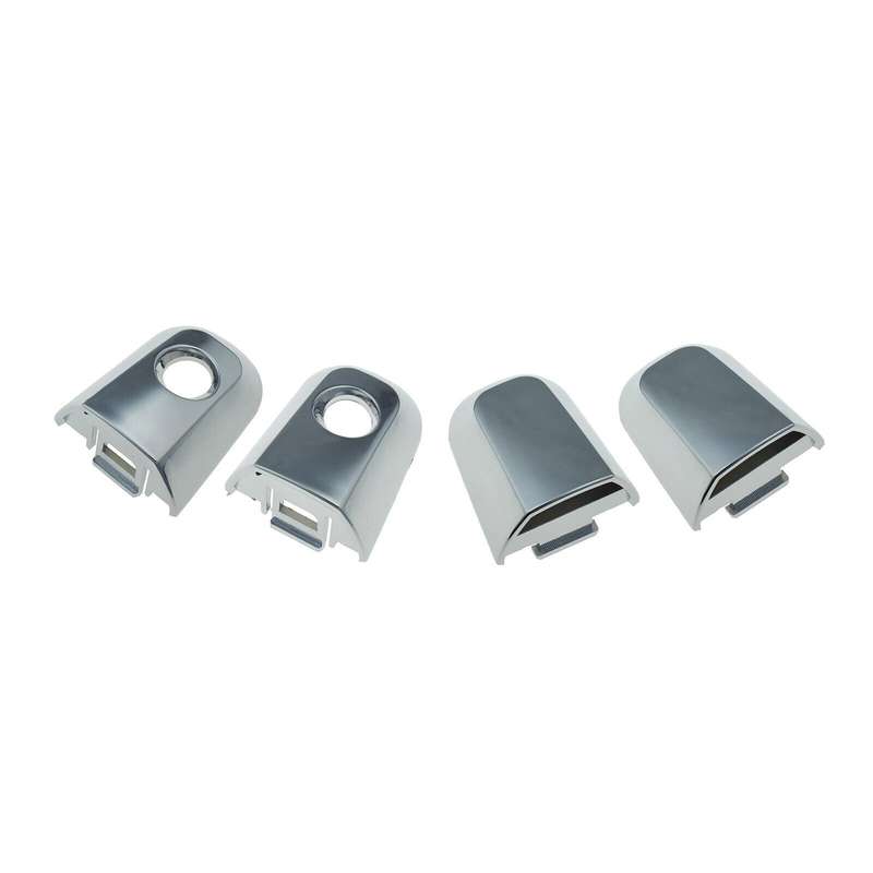 Set of 4 Exterior Door Handle Cap Chrome FL FR RL RR For Mitsubishi Montero L200