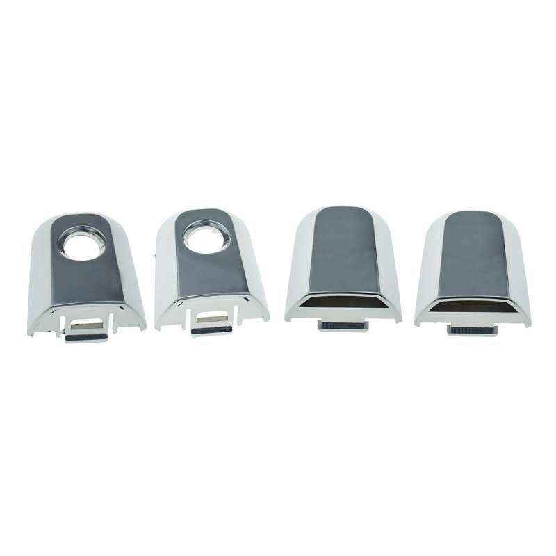 Set of 4 Exterior Door Handle Cap Chrome FL FR RL RR For Mitsubishi Montero L200