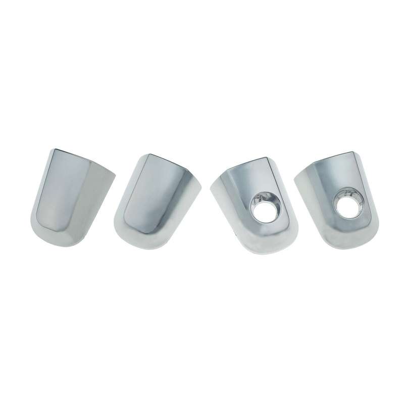 Set of 4 Exterior Door Handle Cap Chrome FL FR RL RR For Mitsubishi Montero L200