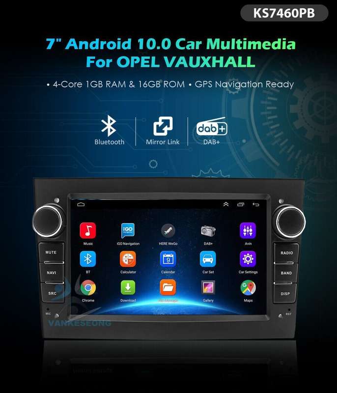 7" ANDROID CAR STEREO BLUETOOTH RADIO GPS NAV For Vauxhall Corsa C D Astra Mk5 H