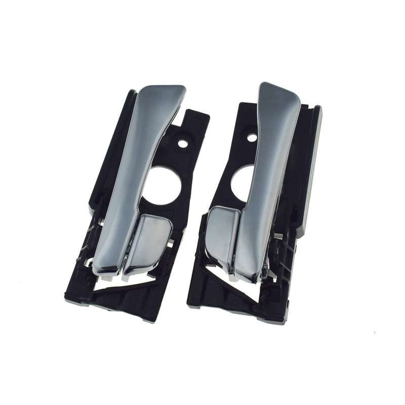 Rear Left &amp; Right Interior Door Handles Pair Chrome For Hyundai Accent 2012-2017