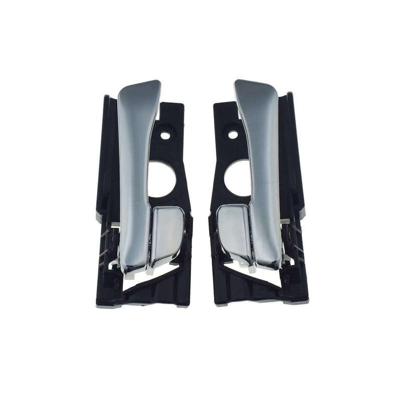 Rear Left &amp; Right Interior Door Handles Pair Chrome For Hyundai Accent 2012-2017