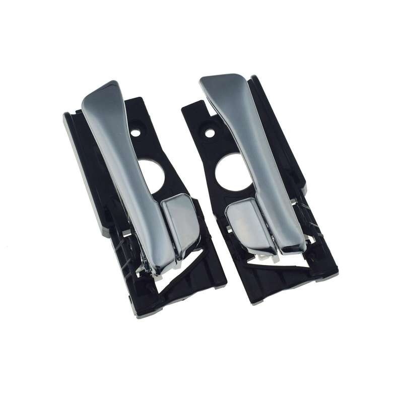 Rear Left &amp; Right Interior Door Handles Pair Chrome For Hyundai Accent 2012-2017