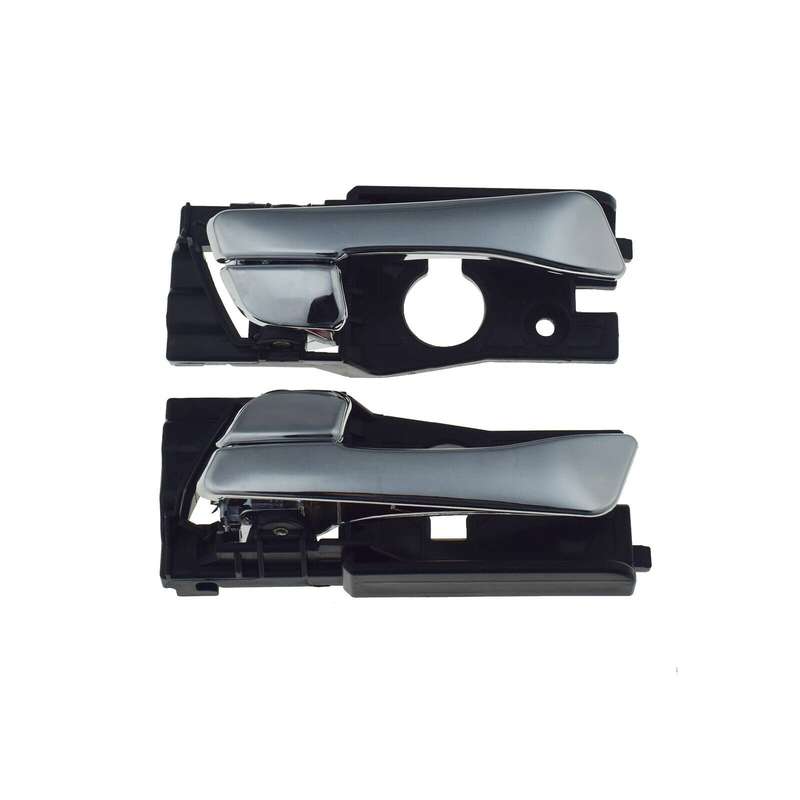Rear Left &amp; Right Interior Door Handles Pair Chrome For Hyundai Accent 2012-2017