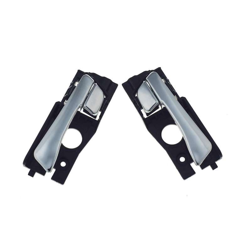 Rear Left &amp; Right Interior Door Handles Pair Chrome For Hyundai Accent 2012-2017