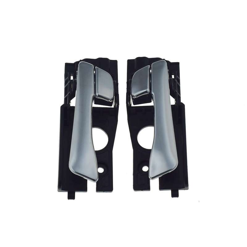Rear Left &amp; Right Interior Door Handles Pair Chrome For Hyundai Accent 2012-2017