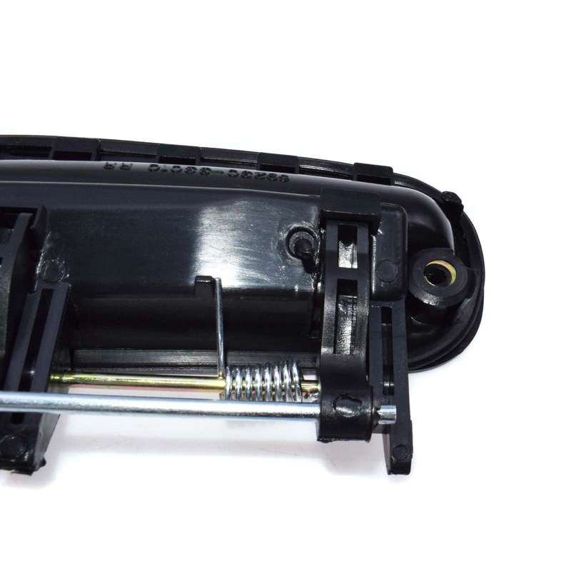 For Toyota Outside Outer Exterior Door Handle Passenger Side Rear Right Black