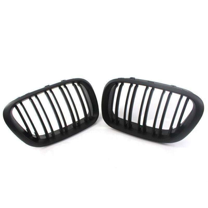 Matte Black Dual Slat Front Grille Fit for BMW X5 E53 2000-2003 Grill
