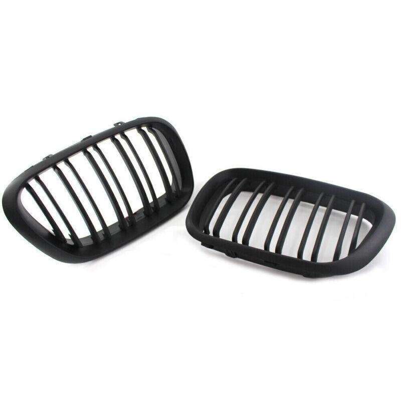 Matte Black Dual Slat Front Grille Fit for BMW X5 E53 2000-2003 Grill