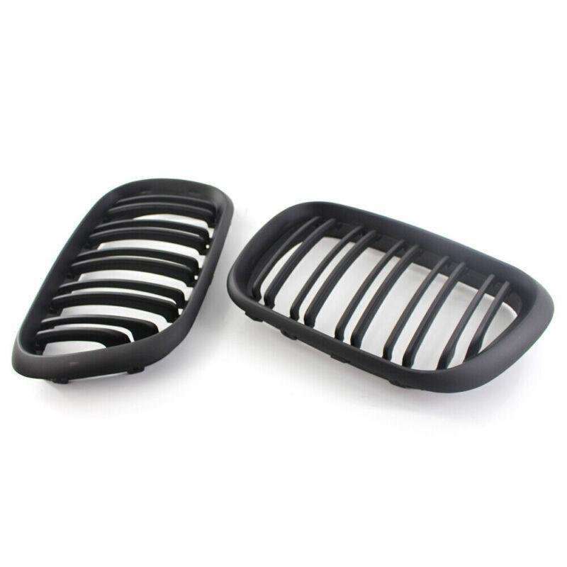 Matte Black Dual Slat Front Grille Fit for BMW X5 E53 2000-2003 Grill