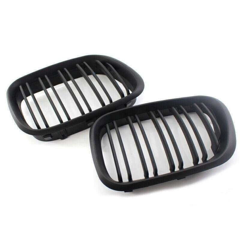 Matte Black Dual Slat Front Grille Fit for BMW X5 E53 2000-2003 Grill