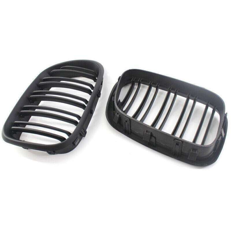 Matte Black Dual Slat Front Grille Fit for BMW X5 E53 2000-2003 Grill
