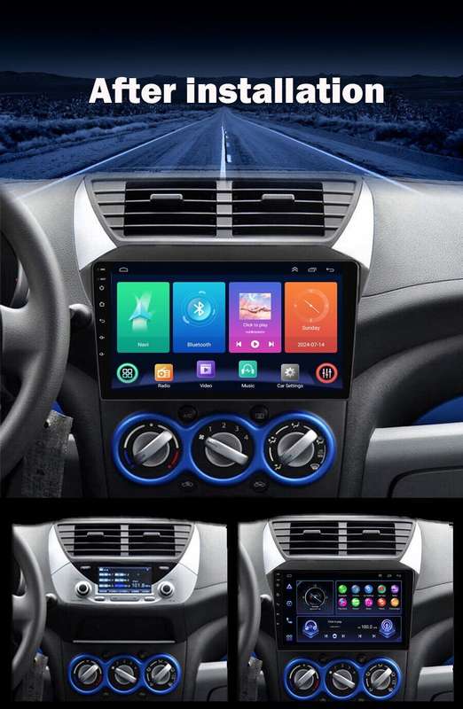 9" Android 13 Autoradio Sat Nav GPS Bluetooth CarPlay For Suzuki Alto 2009-2016