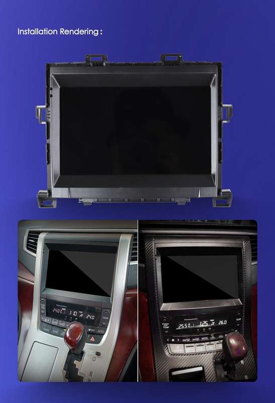 For Toyota Alphard H20 2008-2014 Touchscreen Autoradio GPS Navigation Android13
