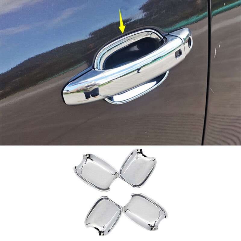 Fit For Audi Q5/Q3/Q7/A4/A5 Chrome ABS Exterior Side Door Bowl Cover Trim 4pcs