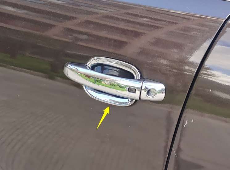 Fit For Audi Q5/Q3/Q7/A4/A5 Chrome ABS Exterior Side Door Bowl Cover Trim 4pcs