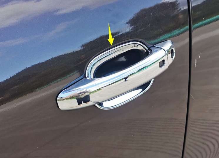Fit For Audi Q5/Q3/Q7/A4/A5 Chrome ABS Exterior Side Door Bowl Cover Trim 4pcs