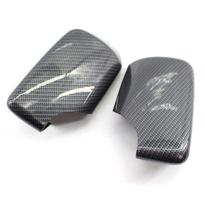 Fit for BMW E46 98-05 Cover Cap for Door Mirror L&amp;R Side Carbon Fiber Style