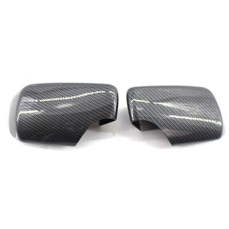 Fit for BMW E46 98-05 Cover Cap for Door Mirror L&amp;R Side Carbon Fiber Style