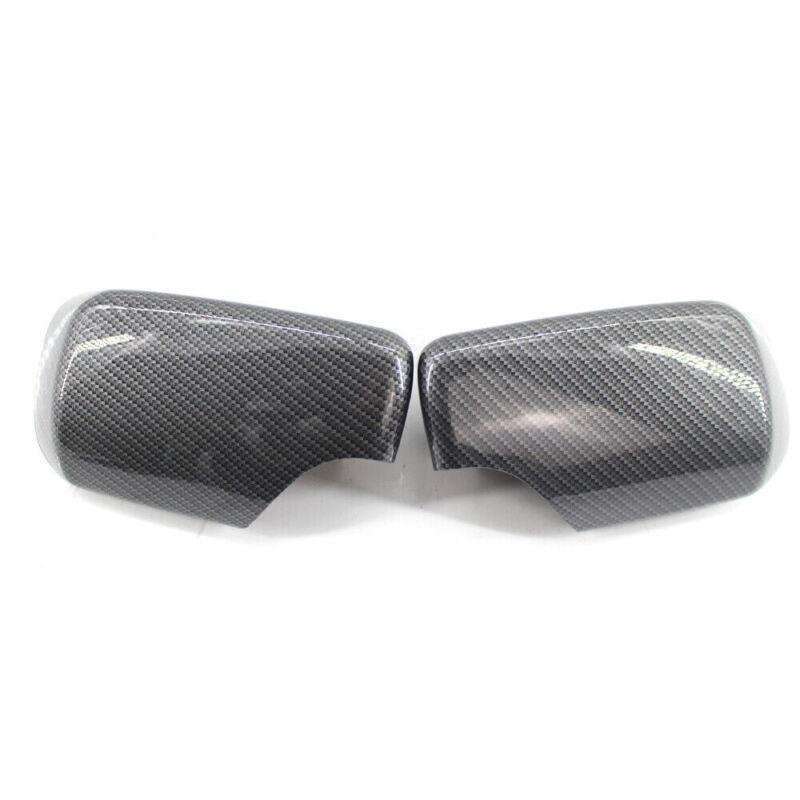 Fit for BMW E46 98-05 Cover Cap for Door Mirror L&amp;R Side Carbon Fiber Style