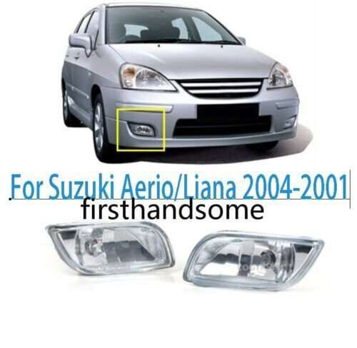 Pair Front Bumper Fog Light Day Light For Suzuki Aerio/Liana 2004-2012