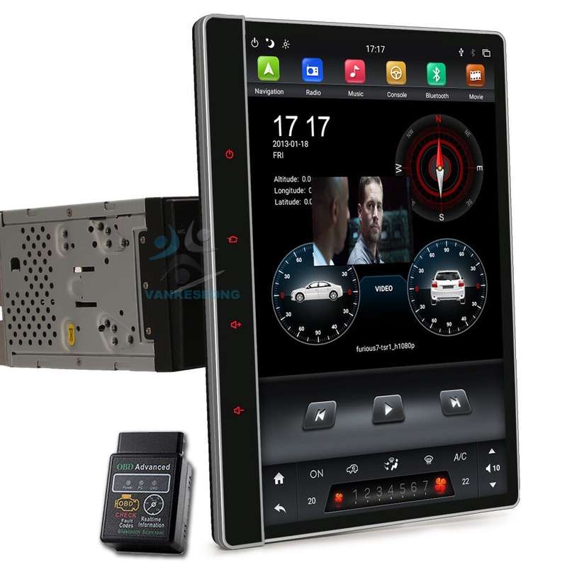 12.2 inch 2-DIN Android GPS Navigation 4G DAB+ Autoradio Bluetooth Screen 4+64GB