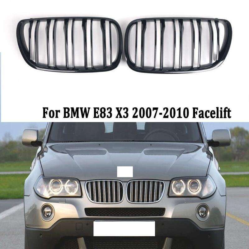Meteor Style Front Bumper Center Kidney Grille For BMW E83 X3 2007-2010 Facelift