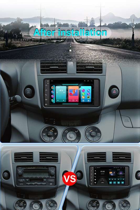 Android12 Car Stereo DAB Radio DSP GPS SatNav For Toyota Hi-Lux Prius Verso RAV4