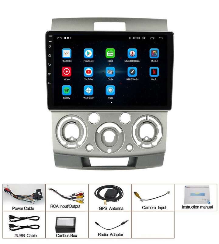 For Ford Ranger 2006-2011 GPS Android Autoradio Bluetooth DAB Wifi Sat Nav 32GB