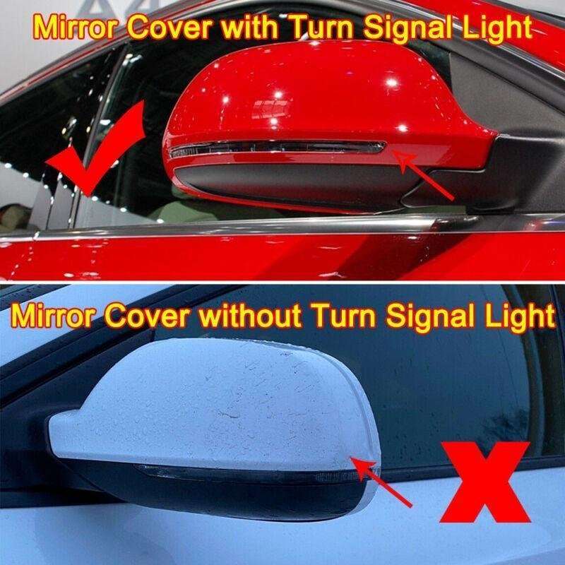Side Wing Mirror Cover Casing Fit for AUDI A4 08-12 A6 09-11 A8 08-10 Q3 12-17