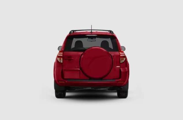 For Toyota RAV4 2006-2012 Right Side Rearview Mirror With Light Cover Frame Red