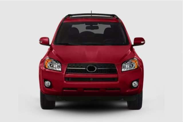 For Toyota RAV4 2006-2012 Right Side Rearview Mirror With Light Cover Frame Red