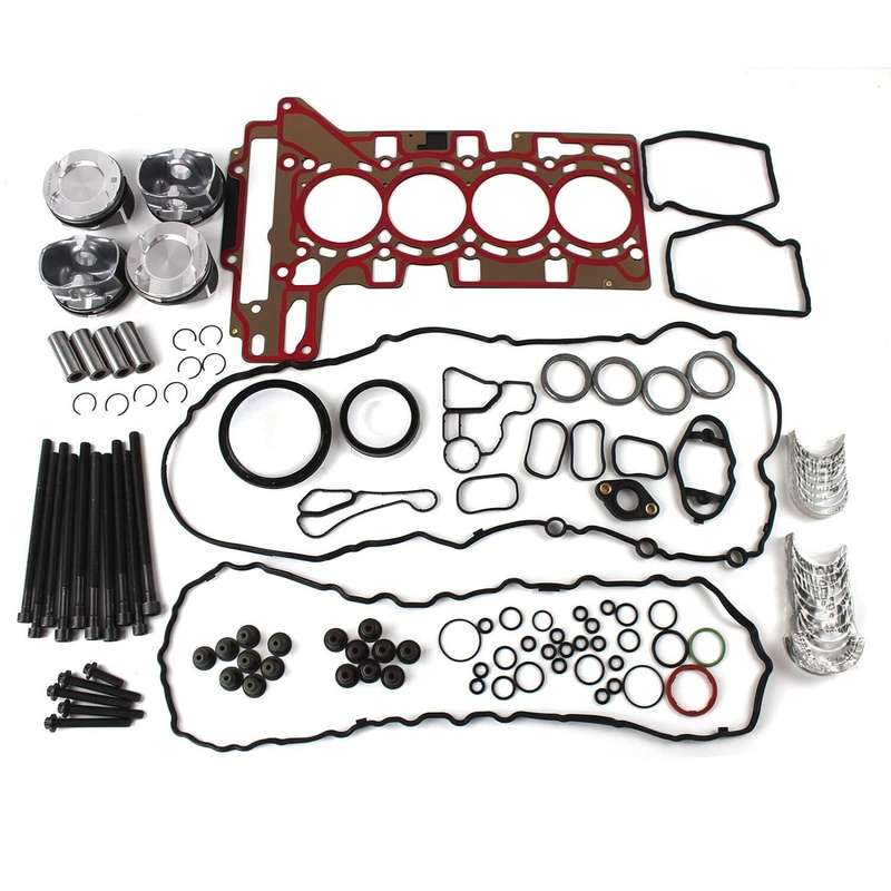 For BMW N20 N26 2.0 Engine Rebuild Overhaul Kit CR 10:1 W/ Crankshaft &amp; Con Rods