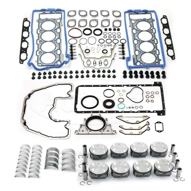 Engine Rebuilding Pistons Gasket Seals Bearing Shells Kit For BMW N62TUB48 V8